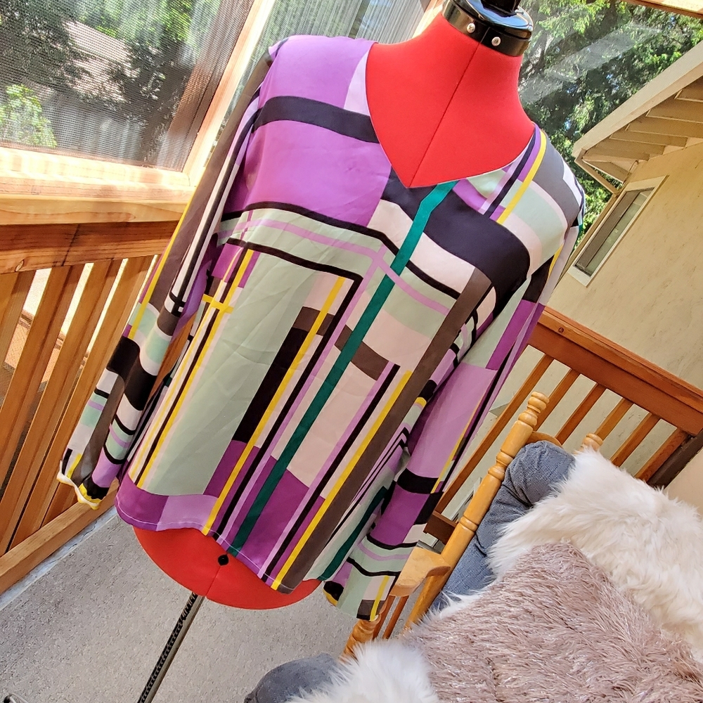 Selection blouse multi color